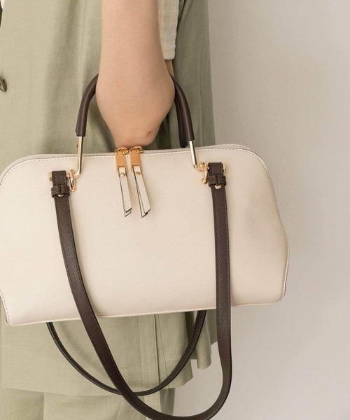 RODE SKO(ロデスコ)の「2WAYヨコナガバッグ(トートバッグ・レディース・オフホワイト/ベージュ・ONE)」の11枚目の写真