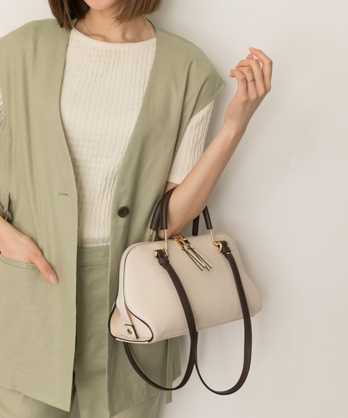 RODE SKO(ロデスコ)の「2WAYヨコナガバッグ(トートバッグ・レディース・オフホワイト/ベージュ・ONE)」の13枚目の写真