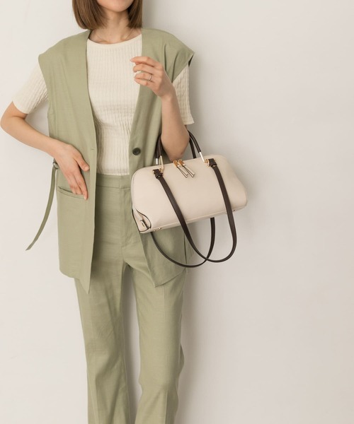 RODE SKO(ロデスコ)の「2WAYヨコナガバッグ(トートバッグ・レディース・オフホワイト/ベージュ・ONE)」の7枚目の写真