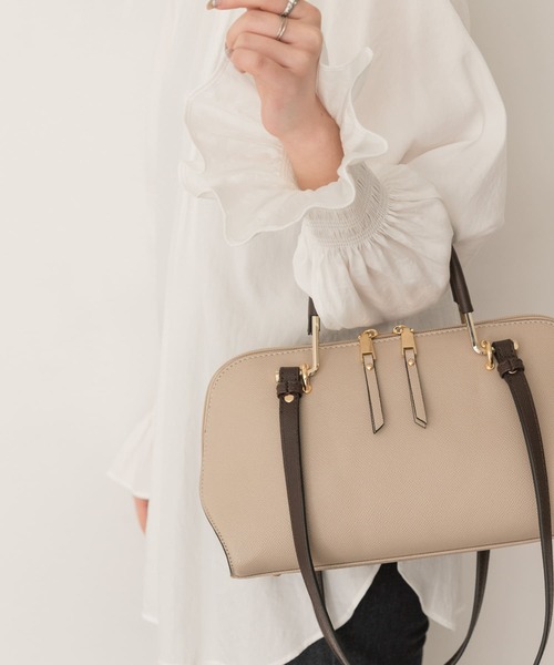 RODE SKO(ロデスコ)の「2WAYヨコナガバッグ(トートバッグ・レディース・オフホワイト/ベージュ・ONE)」の12枚目の写真