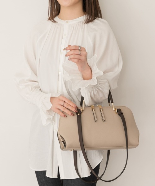 RODE SKO(ロデスコ)の「2WAYヨコナガバッグ(トートバッグ・レディース・オフホワイト/ベージュ・ONE)」の6枚目の写真