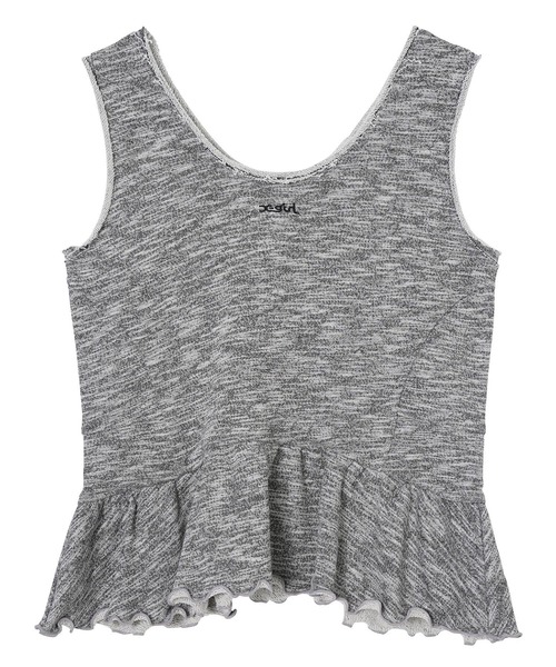 X-girl（エックスガール）の「MELANGE SWEAT TANK TOP（タンクトップ・レディース・アッシュ/ライトブルー/ブラウン・M/S）」の13枚目の写真