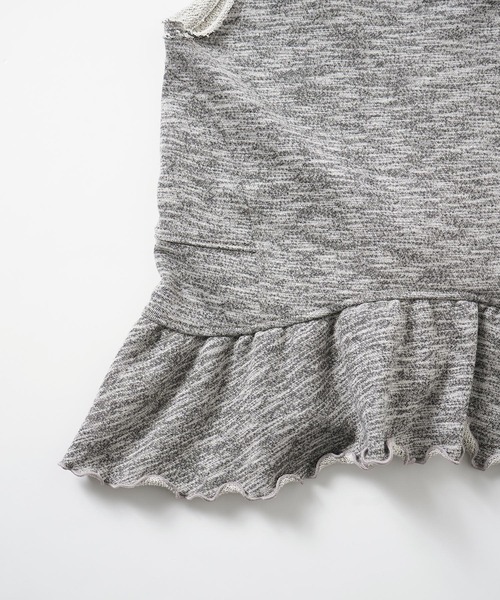 X-girl（エックスガール）の「MELANGE SWEAT TANK TOP（タンクトップ・レディース・アッシュ/ライトブルー/ブラウン・M/S）」の15枚目の写真