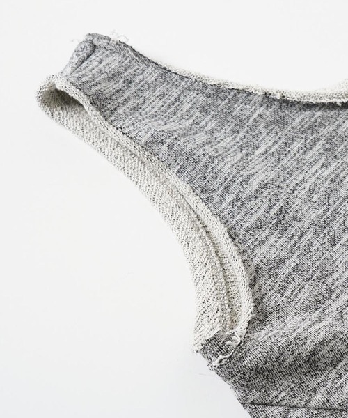 X-girl（エックスガール）の「MELANGE SWEAT TANK TOP（タンクトップ・レディース・アッシュ/ライトブルー/ブラウン・M/S）」の16枚目の写真