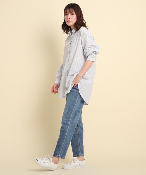 Dessin(デッサン)の「【CLASSY.6月号掲載】テーパードデニムパンツ<S~L>(デニムパンツ・レディース・ライトブルー/ブルー・01/02/03)」の8枚目の写真
