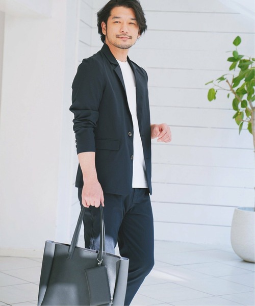 IKKA LOUNGE（イッカラウンジ）の「Reflax ストレッチテーラードジャケット（テーラードジャケット・メンズ・ネイビー/ベージュ・XL/L/M/S）」の9枚目の写真