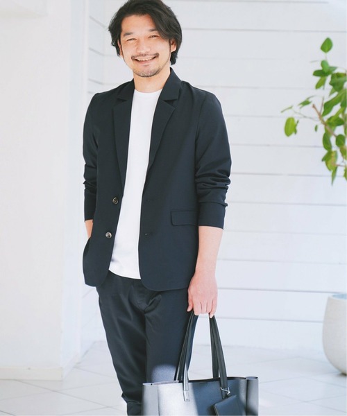 IKKA LOUNGE（イッカラウンジ）の「Reflax ストレッチテーラードジャケット（テーラードジャケット・メンズ・ネイビー/ベージュ・XL/L/M/S）」の11枚目の写真