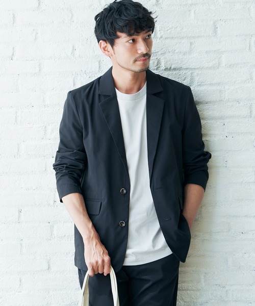 IKKA LOUNGE（イッカラウンジ）の「Reflax ストレッチテーラードジャケット（テーラードジャケット・メンズ・ネイビー/ベージュ・XL/L/M/S）」の3枚目の写真