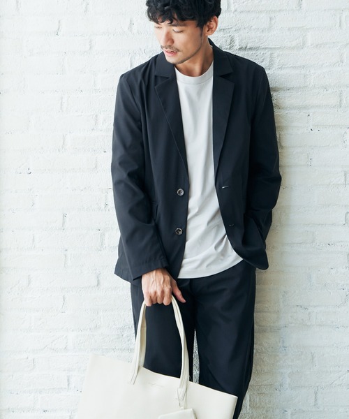 IKKA LOUNGE（イッカラウンジ）の「Reflax ストレッチテーラードジャケット（テーラードジャケット・メンズ・ネイビー/ベージュ・XL/L/M/S）」の4枚目の写真