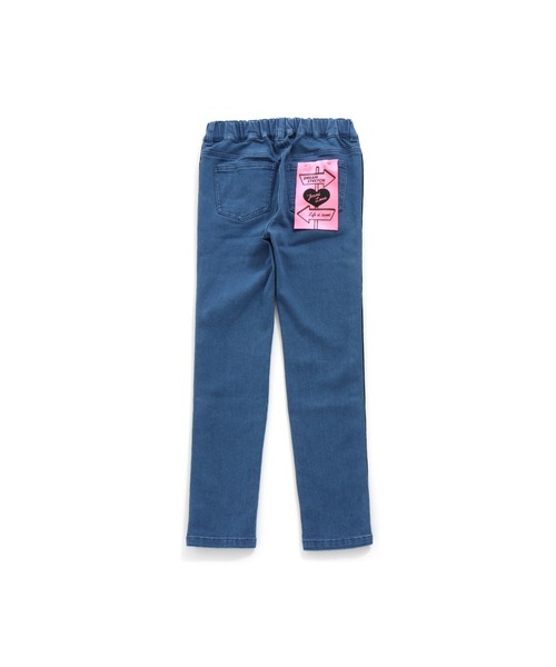 JENNI love(ジェニィラブ)の「テープロゴデニムレギパン(デニムパンツ・キッズ・ブルー/ネイビー・130cm/140cm/150cm/160cm)」の15枚目の写真