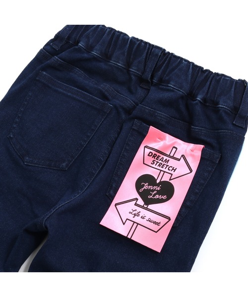 JENNI love(ジェニィラブ)の「テープロゴデニムレギパン(デニムパンツ・キッズ・ブルー/ネイビー・130cm/140cm/150cm/160cm)」の11枚目の写真