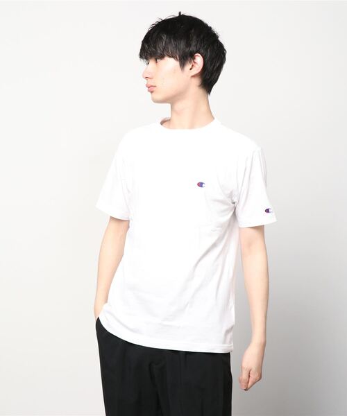 Champion(チャンピオン)の「チャンピオン SHORT SLEEVE T-SHIRT_(Tシャツ/カットソー・メンズ・ホワイト/ダークグリーン/ブルー/バイオレット/ブラウン/ネイビー/ブラック・M/L/LL/S)」の2枚目の写真