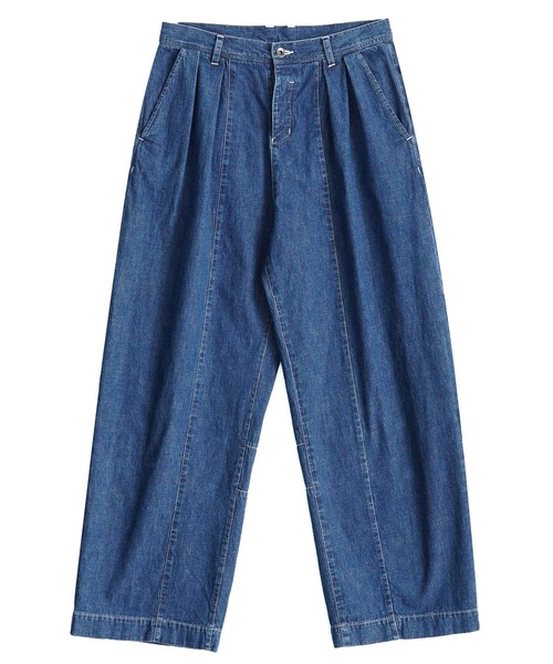 SHAREEF（シャリーフ）の「6.5oz DENIM WIDE PANTS（デニムパンツ・メンズ・ブラック/インディゴブルー/ブラック系その他/ケミカルウォッシュ・1/2/3）」の8枚目の写真