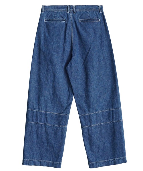 SHAREEF（シャリーフ）の「6.5oz DENIM WIDE PANTS（デニムパンツ・メンズ・ブラック/インディゴブルー/ブラック系その他/ケミカルウォッシュ・1/2/3）」の12枚目の写真