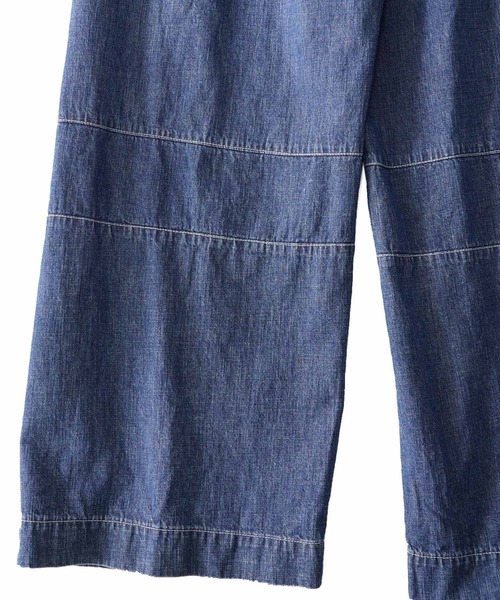 SHAREEF（シャリーフ）の「6.5oz DENIM WIDE PANTS（デニムパンツ・メンズ・ブラック/インディゴブルー/ブラック系その他/ケミカルウォッシュ・1/2/3）」の7枚目の写真
