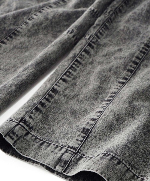 SHAREEF（シャリーフ）の「6.5oz DENIM WIDE PANTS（デニムパンツ・メンズ・ブラック/インディゴブルー/ブラック系その他/ケミカルウォッシュ・1/2/3）」の16枚目の写真