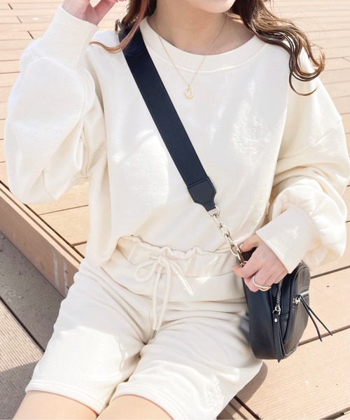 apres jour(アプレジュール)の「【セットアップ可能】スウェットショートパンツ【ZOZOTOWN限定アイテム】(スウェットパンツ・レディース・ピンク/ブラック/ナチュラル/アイボリー・フリー/X-LARGE)」の19枚目の写真