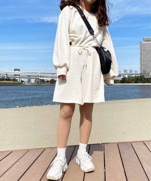 apres jour(アプレジュール)の「【セットアップ可能】スウェットショートパンツ【ZOZOTOWN限定アイテム】(スウェットパンツ・レディース・ピンク/ブラック/ナチュラル/アイボリー・フリー/X-LARGE)」の22枚目の写真