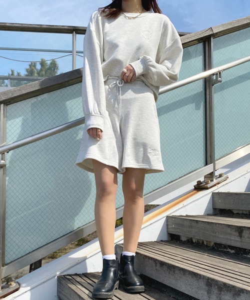 apres jour(アプレジュール)の「【セットアップ可能】スウェットショートパンツ【ZOZOTOWN限定アイテム】(スウェットパンツ・レディース・ピンク/ブラック/ナチュラル/アイボリー・フリー/X-LARGE)」の5枚目の写真