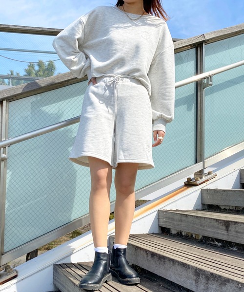 apres jour(アプレジュール)の「【セットアップ可能】スウェットショートパンツ【ZOZOTOWN限定アイテム】(スウェットパンツ・レディース・ピンク/ブラック/ナチュラル/アイボリー・フリー/X-LARGE)」の6枚目の写真