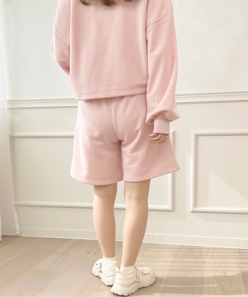 apres jour(アプレジュール)の「【セットアップ可能】スウェットショートパンツ【ZOZOTOWN限定アイテム】(スウェットパンツ・レディース・ピンク/ブラック/ナチュラル/アイボリー・フリー/X-LARGE)」の13枚目の写真