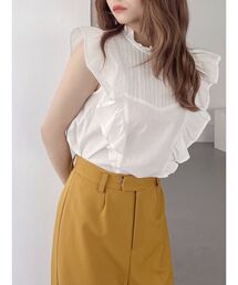 RESEXXY | ピンタックデザインラッフルブラウス(シャツ/ブラウス)