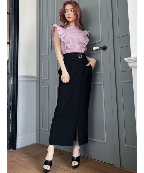 RESEXXY(リゼクシー)の「ピンタックデザインラッフルブラウス(シャツ/ブラウス・レディース・ホワイト/ブラック/ピンク・FREE)」の11枚目の写真