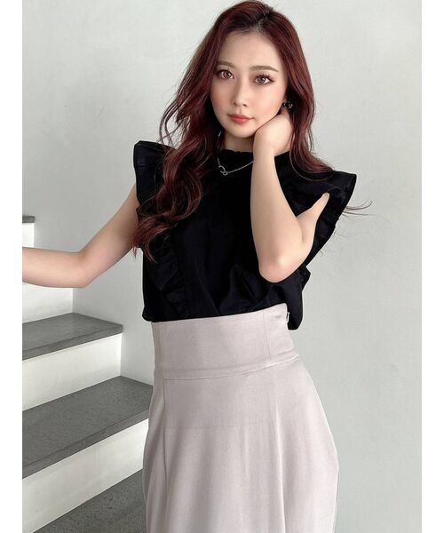 RESEXXY(リゼクシー)の「ピンタックデザインラッフルブラウス(シャツ/ブラウス・レディース・ホワイト/ブラック/ピンク・FREE)」の13枚目の写真