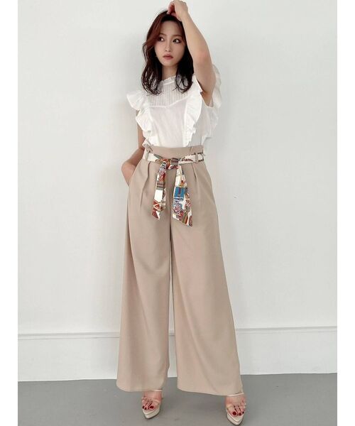 RESEXXY(リゼクシー)の「ピンタックデザインラッフルブラウス(シャツ/ブラウス・レディース・ホワイト/ブラック/ピンク・FREE)」の22枚目の写真