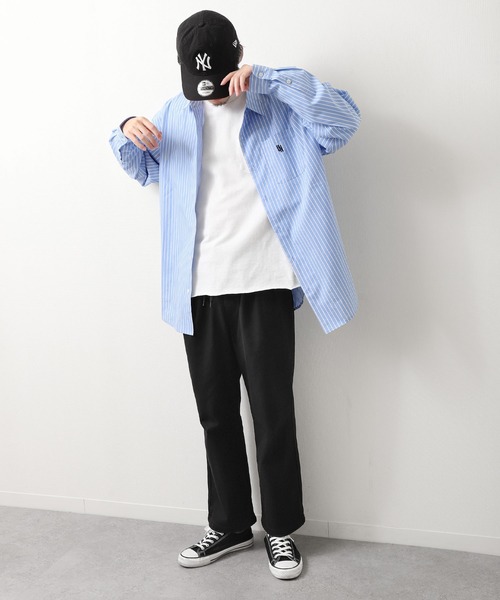 ZIP FIVE（ジップファイブ）の「【ZIP FIVE】ストレッチチル裾ドローコード ワイドパンツ スケーターパンツ（その他パンツ・メンズ・ブラック/グリーン/ブルー/オレンジ/レッド・MEDIUM/LARGE/SMALL/X-LARGE）」の6枚目の写真