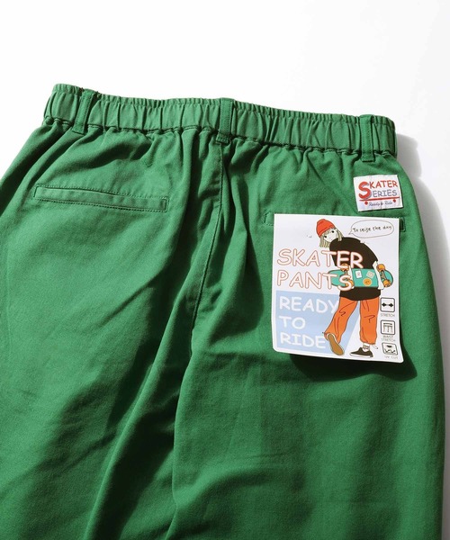 ZIP FIVE（ジップファイブ）の「【ZIP FIVE】ストレッチチル裾ドローコード ワイドパンツ スケーターパンツ（その他パンツ・メンズ・ブラック/グリーン/ブルー/オレンジ/レッド・MEDIUM/LARGE/SMALL/X-LARGE）」の20枚目の写真