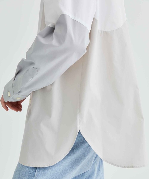 soe(ソーイ)の「STUDIOUS別注 SHIRT WITH PRE(シャツ/ブラウス・メンズ・サックスブルー/ホワイト・2/1)」の7枚目の写真