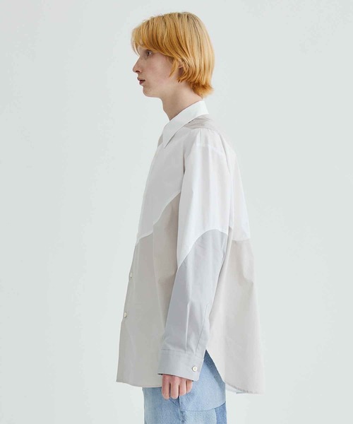 soe(ソーイ)の「STUDIOUS別注 SHIRT WITH PRE(シャツ/ブラウス・メンズ・サックスブルー/ホワイト・2/1)」の12枚目の写真