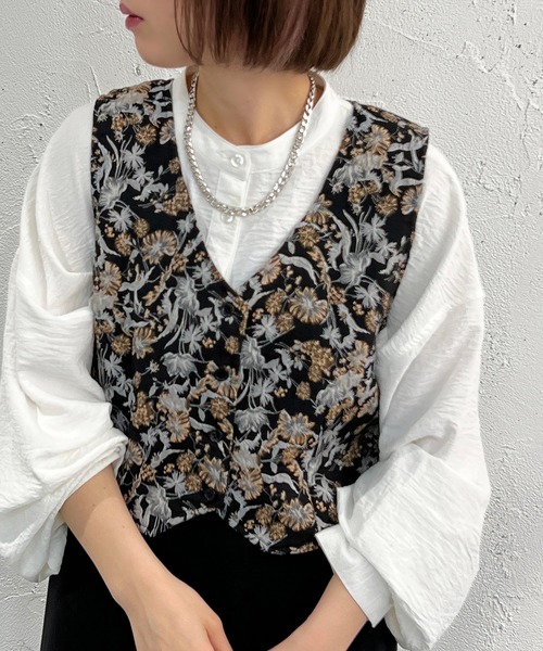 apres jour mignon(アプレジュールミニョン)の「アソートベスト【ZOZOTOWN限定アイテム】(ベスト・レディース・イエロー系その他/ブラウン系その他/ブラック系その他/その他・フリー/X-LARGE)」の6枚目の写真