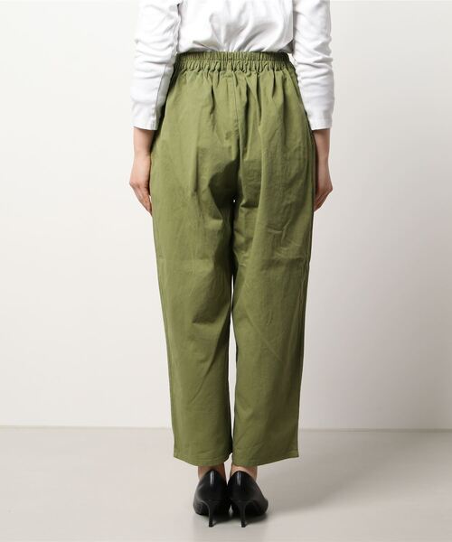 Samansa Mos2（サマンサ モスモス）の「ツイルウエストタブストレートパンツ（その他パンツ・レディース・ブラウン/カーキ/オレンジ/キナリ・ﾌﾘ-）」の6枚目の写真
