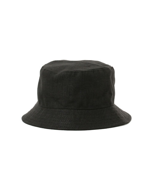 GRILLO（グリーロ）の「GRILLO × BEAMS / 別注 リネン バケット ハット（ハット・メンズ・ブラック/ベージュ・ONE SIZE）」の2枚目の写真