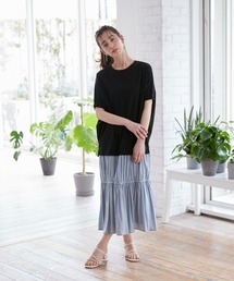 INED CLARO | ドッキングプルオーバーワンピース(ワンピース)