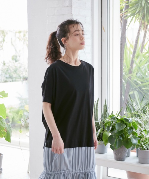 INED CLARO（イネドクラロ）の「ドッキングプルオーバーワンピース（ワンピース・レディース・ブラック/ブルー/アイボリー・フリー）」の22枚目の写真