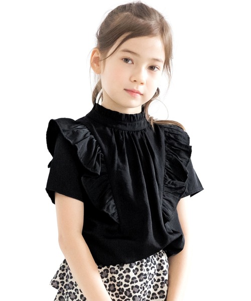 Bee des Bee（ビーデスビー）の「2wayブラウス（シャツ/ブラウス・キッズ・ピンク/ブラック/ホワイト・110cm/100cm/120cm/130cm/140cm/150cm）」の3枚目の写真