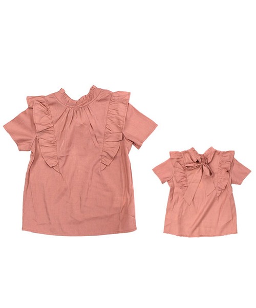 Bee des Bee（ビーデスビー）の「2wayブラウス（シャツ/ブラウス・キッズ・ピンク/ブラック/ホワイト・110cm/100cm/120cm/130cm/140cm/150cm）」の7枚目の写真