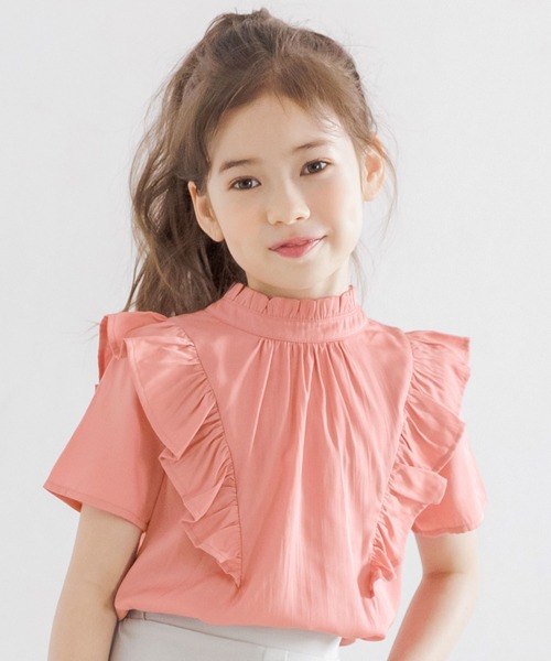 Bee des Bee（ビーデスビー）の「2wayブラウス（シャツ/ブラウス・キッズ・ピンク/ブラック/ホワイト・110cm/100cm/120cm/130cm/140cm/150cm）」の5枚目の写真