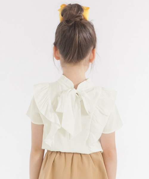 Bee des Bee（ビーデスビー）の「2wayブラウス（シャツ/ブラウス・キッズ・ピンク/ブラック/ホワイト・110cm/100cm/120cm/130cm/140cm/150cm）」の9枚目の写真