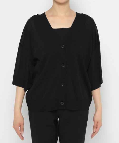 PAGEBOY(ページボーイ)の「Vネックルーズサマーカーディガン(カーディガン/ボレロ・レディース・ピンク/オフホワイト/ブラック・FREE)」の20枚目の写真