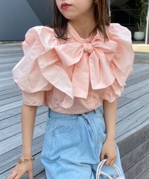 one after another NICE CLAUP | Bigリボンブラウス(シャツ/ブラウス)