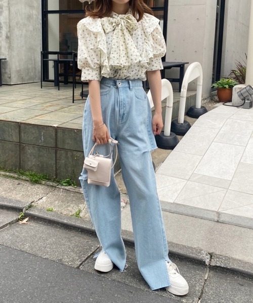 one after another NICE CLAUP（ワンアフターアナザーナイスクラップ）の「Bigリボンブラウス（シャツ/ブラウス・レディース・ベージュ/オフホワイト/アイボリー/ブラック系その他/ピンク・FREE）」の18枚目の写真