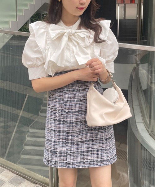 one after another NICE CLAUP（ワンアフターアナザーナイスクラップ）の「Bigリボンブラウス（シャツ/ブラウス・レディース・ベージュ/オフホワイト/アイボリー/ブラック系その他/ピンク・FREE）」の21枚目の写真