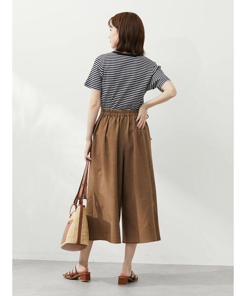 Green　Parks（グリーンパークス）の「接触冷感 ガウチョパンツ（その他パンツ・レディース・ブラック/ブラウン/ブルーグリーン・FREE）」の9枚目の写真