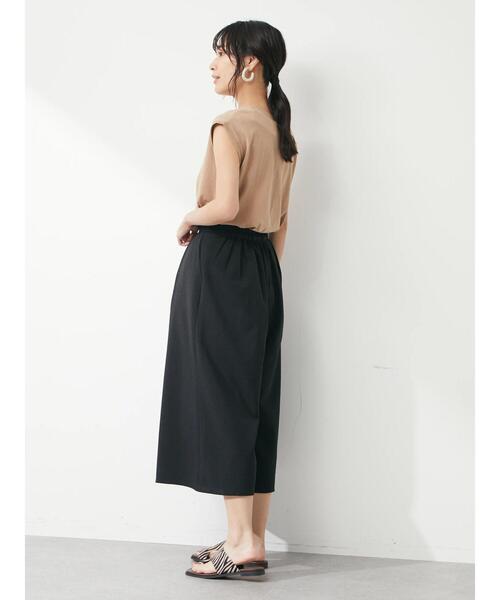 Green　Parks（グリーンパークス）の「接触冷感 ガウチョパンツ（その他パンツ・レディース・ブラック/ブラウン/ブルーグリーン・FREE）」の15枚目の写真