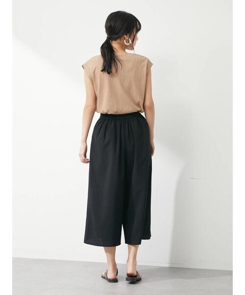 Green　Parks（グリーンパークス）の「接触冷感 ガウチョパンツ（その他パンツ・レディース・ブラック/ブラウン/ブルーグリーン・FREE）」の16枚目の写真