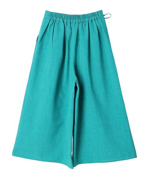 Green　Parks（グリーンパークス）の「接触冷感 ガウチョパンツ（その他パンツ・レディース・ブラック/ブラウン/ブルーグリーン・FREE）」の18枚目の写真